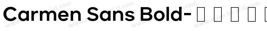 Carmen Sans Bold字体转换